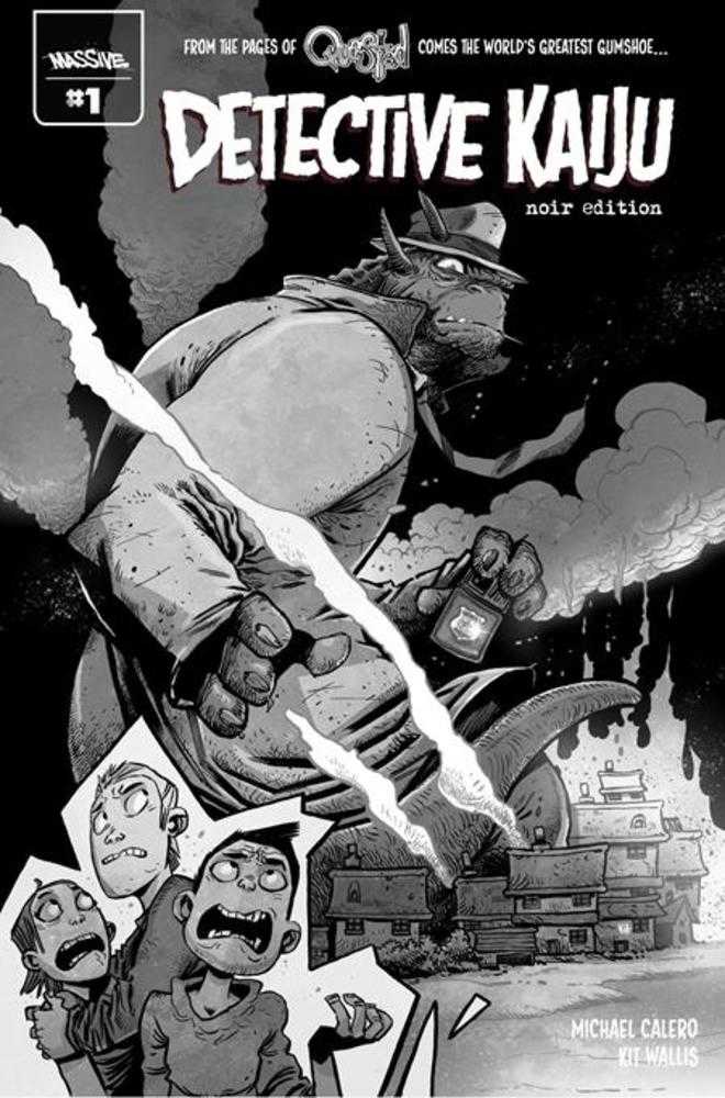 Detective Kaiju #1 (Of 4) Cover G Kit Wallis Noir Edition Lunar Exclusive Variant Limited To 1954 Copies