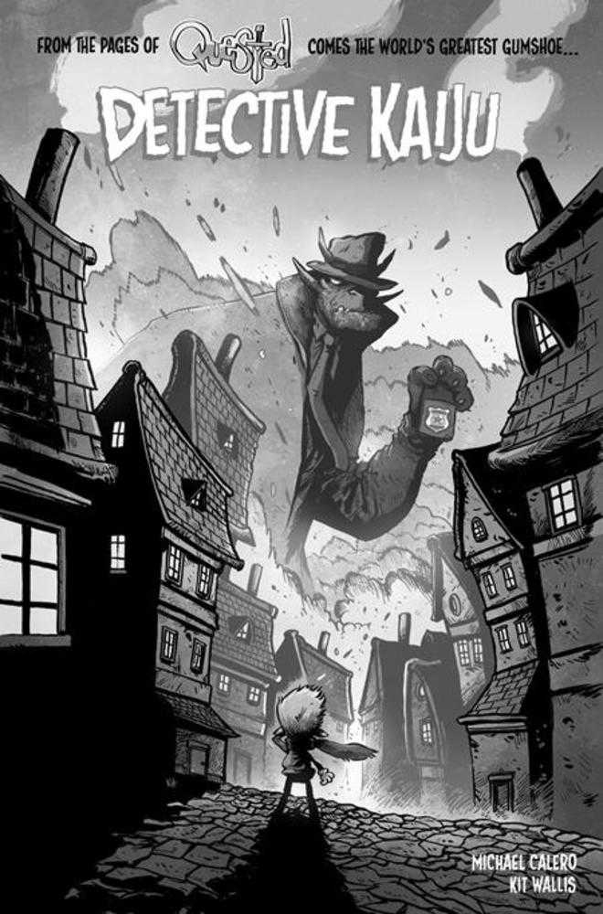 Detective Kaiju #2 (Of 4) Cover D Kit Wallis Noir Edition Variant